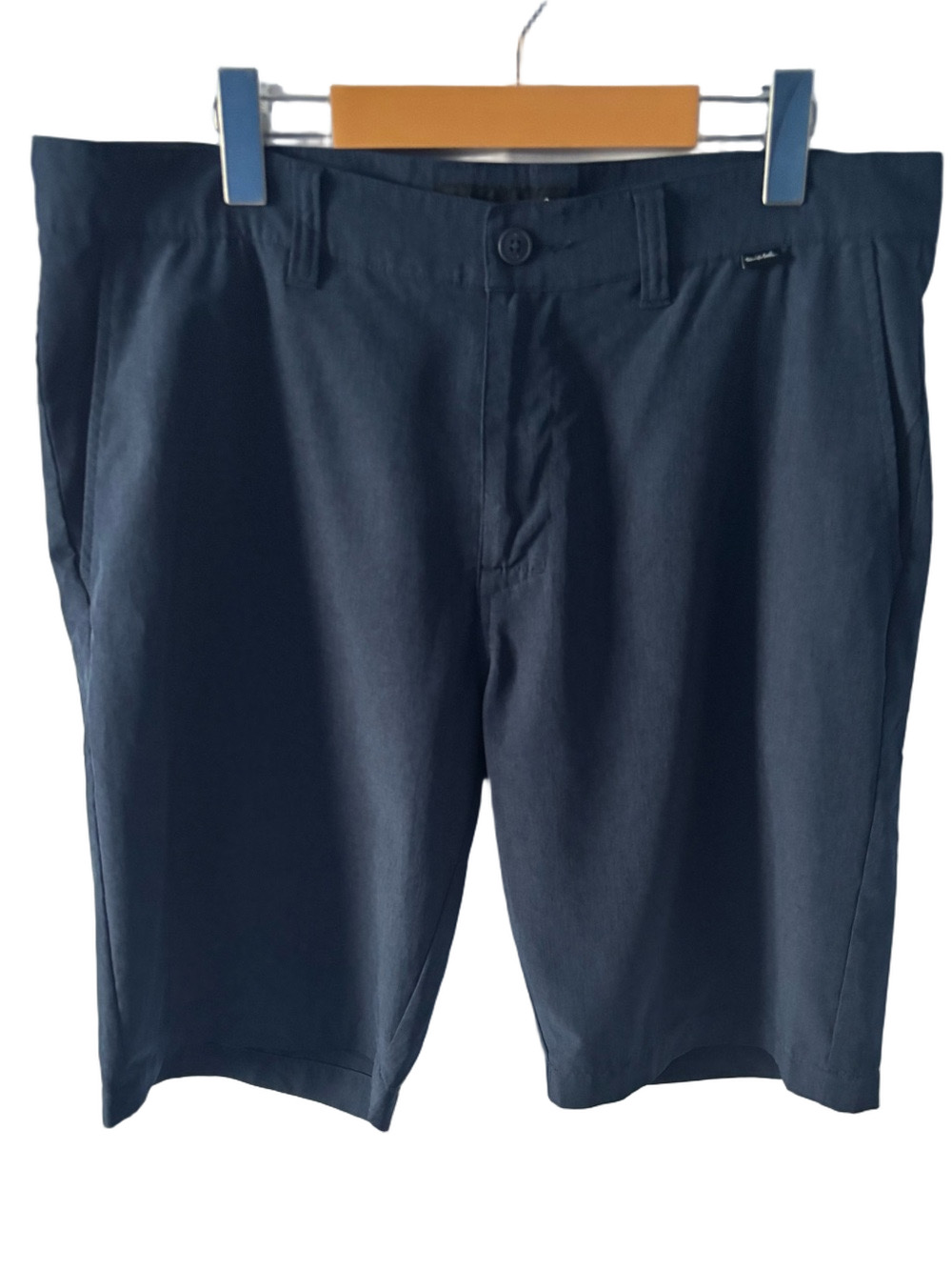 Travis Mathew Men’s Classic Navy Flat-Front Performance Golf Shorts 36 Preppy